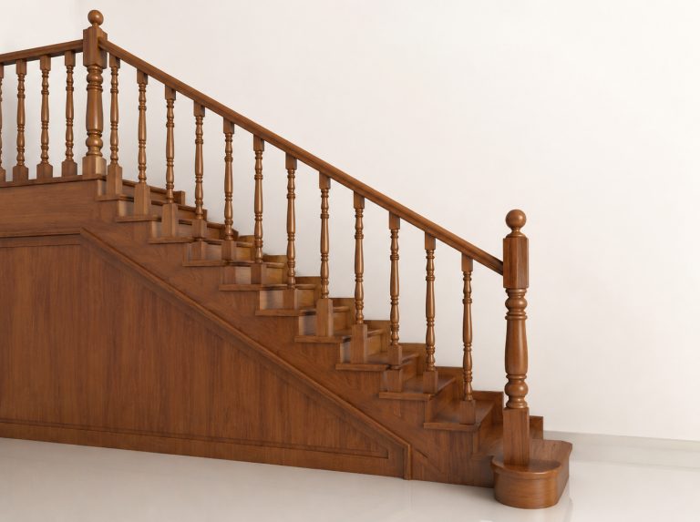 黑胡桃整木楼梯扶手护栏